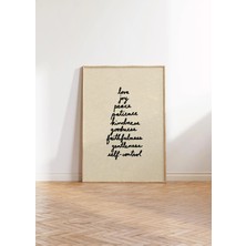 Ninastore Kutsal Ruhun Meyveleri Baskılı El Çizimi Hristiyan Dekorasyonu (Baskı)