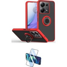 Motto Ticaret Xiaomi Uyumlu Redmi Note 13 Pro 5g Kılıf Yörünge Çizgi Ikili Koruma Seti