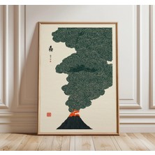 Ninastore Yanardağ Baskısı - Japon Tarzı Patlama Posteri
