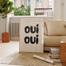 Ninastore Oui Oui Banyo Baskısı - Fransız Ev Dekorasyonu (Baskı)