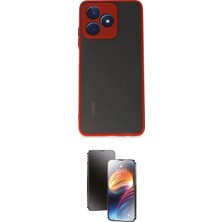 Motto Ticaret Realme Uyumlu C53 Kılıf Ahenk Çizgi Serisi Ikili Koruma Seti