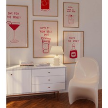Ninastore Modern Bar Arabası Sanat Baskıları - Trend Minimalist Mutfak Posterleri (6'lı Baskı Seti)