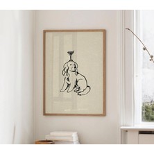 Ninastore Köpek Kokteyl Baskısı - Modern Bar Arabası Dekorasyonu - Cocker Spaniel Posteri (Baskı)