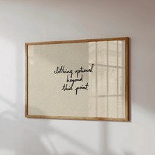 Ninastore Modaya Uygun Banyo Baskısı: El Çizimi Tipografi Poster - 'giyim Isteğe Bağlı' (Baskı -