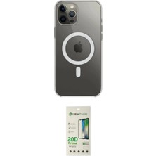 Motto Ticaret Apple Uyumlu iPhone 12 Pro Max Kılıf Ahenk Yansıma Prime Ikili Koruma Seti