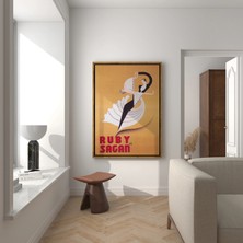 Ninastore Art Deco Dans Baskısı: Vintage Balo Dansçıları Posteri (Baskı)