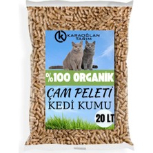 Karaoğlan Tarım Kedi Kumu Organik %100 Çam Peleti Kokulu ( 10 kg ) 20LT