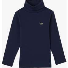 Lacoste Çocuk Bisiklet Yaka Lacivert T-Shirt