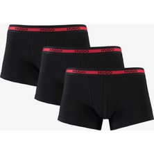 Hugo Trunk 3'lü Erkek Siyah Boxer
