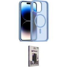 Motto Ticaret Apple Uyumlu iPhone 15 Pro Max Kılıf Siluet Minimal Prime Ikili Koruma Seti