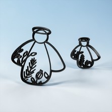 Major Hobi Melek Figürlü Kurabiye Kalıbı 3D Baskı, 8x8–15x15 cm, Pasta Şeker Hamuru Kesici