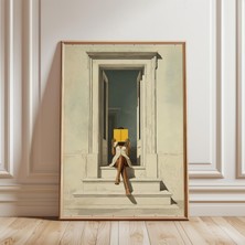 Ninastore Siyah Kadın Kitap Okuma Baskısı - Nötr Duvar Sanatı - Kütüphane - Kitap Severler Için Hediyeler -