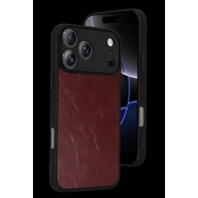 WebMediCode Iphone 17 Pro Aras Deri Kapak - Bordo