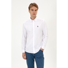 U.s. Polo Assn. Erkek Beyaz Gömlek Basic 50324708-VR013