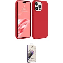 Motto Ticaret Apple Uyumlu iPhone 15 Pro Kılıf Kozmos Yansıma Özel Seri Ikili Koruma Seti