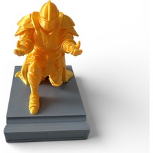 Major Hobi 3D Baskı Şövalye Kalemlik 12 cm Dekoratif Masaüstü Kalem Tutucu Ofis ve Çalışma Masası Aksesuarı