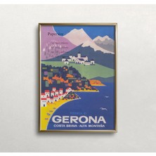 Ninastore Vintage Gerona Ispanya Seyahat Posteri - Sahil Duvar Sanatı (Baskı)