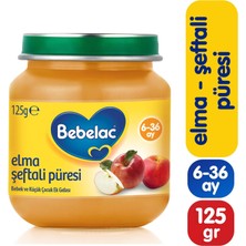 Bebelac Elma Şeftali Püresi Kavanoz Maması 125 gr