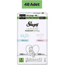 Sleepy Natural Double Soft Bebek Bezi Ultra Paket 7 Beden 48 Adet