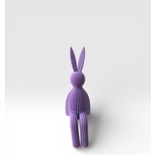 Major Hobi 3D Baskı Dekoratif Tavşan Biblo 16 cm Modern Minimal Tasarım