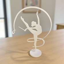 Major Hobi Balerin Figürlü Dekoratif Biblo Modern Minimal Masa Üstü Heykel - 3D Baskı