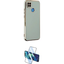 Motto Ticaret Xiaomi Uyumlu Redmi 9c Kılıf Yankı Serisi Ikili Koruma Seti