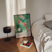 Ninastore Deniz Kabuğu Avı Temalı Vintage Sanat Baskısı: Kıyı ve Denizcilik Dekorasyonu (Baskı)
