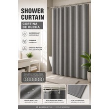 Generic Modern Duş Perdesi – Su Geçirmez Banyo Perdesi (180X180 Cm)
