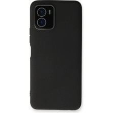 Pileli Store Mey Ithalat®  Vivo Y15S Kılıf Lansman Glass Kapak - Siyah
