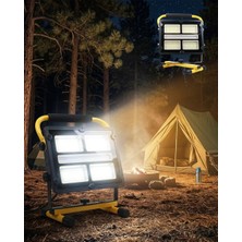 Alkasaz Solar ve USB Şarjlı Güçlü LED Çalışma Lambası Ayarlanabilir Açılı Kamp F - ALKHBY2659-3