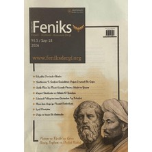 Aktiffelsefe Kültür Yayınları Feniks Felsefi Kültürel Hümanist Dergi Yıl: 5 Sayı: 18