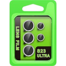 Pileli Store Mey Ithalat®  Samsung Galaxy S23 Ultra Raze Metal Kamera Lens - Gümüş