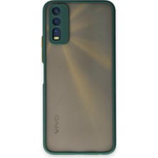 Pileli Store Mey Ithalat®  Vivo Y11S Kılıf Montreal Silikon Kapak - Yeşil