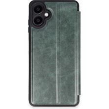 Pileli Store Mey Ithalat®  Samsung Galaxy A07 4g Flip Cover - Yeşil