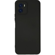 Pileli Store Mey Ithalat®  Vivo Y15S Kılıf Nano Içi Kadife Silikon - Siyah