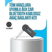 Alkasaz Araç Içi Bluetooth Aux Müzik ve Telefon Görüşmesi Adaptörü - ALKHBY8003-6208