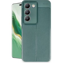 Pileli Store Mey Ithalat®  Vivo V30 Lite 4g Kılıf Auto Focus Kapak - Koyu Yeşil