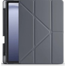 Pileli Store Mey Ithalat®  Huawei Honor Pad X9 11.5 Kılıf Kalemlikli Mars Tablet Kılıfı - Koyu Gri