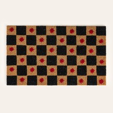 Zsa Zsa Zsu Kerala Siyah Coir Kapı Önü Paspası 45x75 Cm
