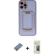 İlk El Grup Pilelistore™ iPhone 12 Pro Kılıf Kozmos Minimal Prime - Siyah 6d Mat Seramik Hayalet Nano Ekran Koruyucu + Metal Kamera Lens Koruma Cam - Gs
