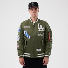 Alpha Industries x New Era La Dodgers Ma-1 Bomber Erkek Yeşil Mont.-