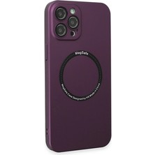 Die Grup Buğz Iphone 12 Pro Kılıf Jack Magneticsafe Lens Silikon - Mürdüm