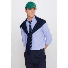 Altınyıldız Classics Pamuklu Slim Fit Dar Kesim Italyan Yaka Oxford Gömlek