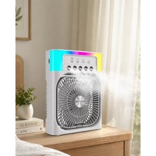 Su Buharlı Mini Klima Fan Rgb Işıklı Taşınabilir Serinletici Midastech