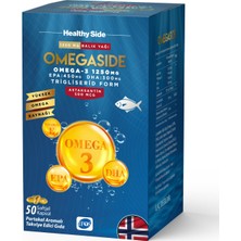 Omegaside Omega-3 Portakal Aromalı 50 Softjel Kapsül