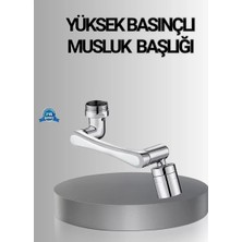 MidasTech 1080° Dönebilen Musluk Başlığı Robotik Kol Havalandırıcı Çok Yönlü Su Yönlendirme Midas