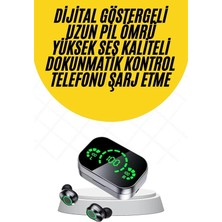 The Gencoo Etc Kablosuz Bluetooth Kulaklık Çift Telefon Destekli Powerbankli Dijital Göstergeli Tr