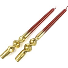 Mikasa Gold Kırmızı 2li Mum 30cm