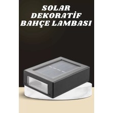 Nemere İthalat Dekoratif Duvar Lambası Solar Güneş Enerjili Bahçe Aydınlatması Nemere Ithalat