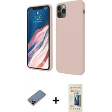 Pileli Store Pilelistore™ iPhone 11 Pro Kılıf Kozmos Yansıma Özel Seri - Siyah 6d Mat Seramik Hayalet Nano Ekran Koruyucu + Metal Kamera Lens Koruma Cam - Kı